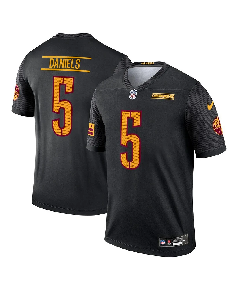 Nike Men's Jayden Daniels Black Washington Commanders Alternate Legend Player Performance Top