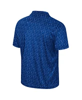 Colosseum Men's Royal Pitt Panthers Sublimated Golf Polo Shirt