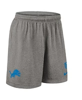 Nike Men's Gray Detroit Lions Sideline Reversible Performance Shorts