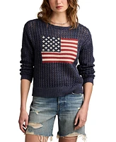 Lucky Brand Women's Cotton Americana Long-Sleeve Sweater
