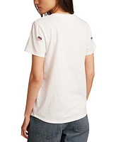 Lucky Brand Women's Cotton Embroidered Crewneck Tee