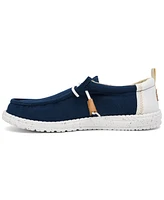 Hey Dude Men's Wally Craft Linen Casual Moccasin Sneakers from Finish Line