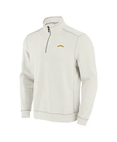 Tommy Bahama Men's Cream San Diego Padres Sport Tobago Bay Tri-Blend Half-Zip Sweatshirt
