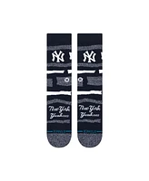 Stance Men's and Women's New York Yankees Squeeze Tri-Blend Knit Crew Socks