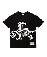 Mitchell & Ness Men's Black Toronto Raptors Hardwood Classics Big Face 2.0 T-Shirt