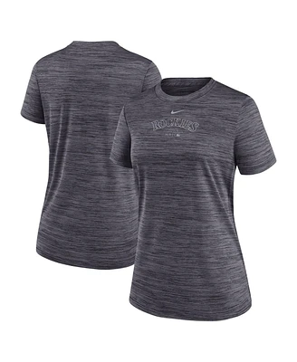 Nike Women's Black Colorado Rockies Authentic Collection Velocity Performance T-Shirt