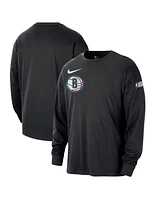 Nike Men's Black Brooklyn Nets 2024/25 City Edition Courtside Max90 Heavyweight Long Sleeve T-Shirt
