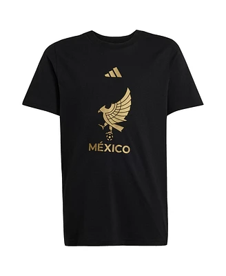 Adidas Big Boys and Girls Black Mexico National Team 2025 Third Jersey Dna Graphic T-Shirt