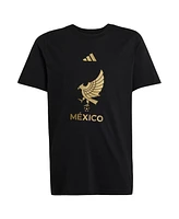 Adidas Big Boys and Girls Black Mexico National Team 2025 Third Jersey Dna Graphic T-Shirt