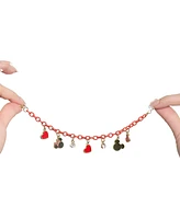 Disney Minnie Mouse Charm Bracelet - Heart & Icon Design