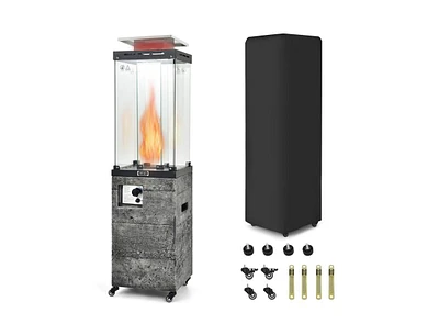 41 000 Btu Propane Patio Heater with Metal Hood