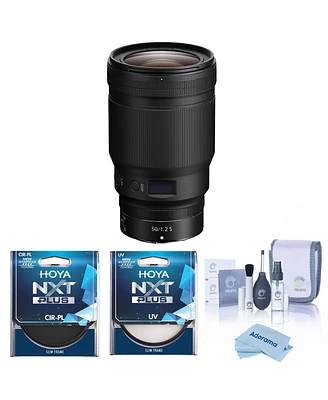 Nikon Nikkor Z 50mm f/1.2 S Lens, Bundle with Hoya 82mm Uv and Cpl Filters