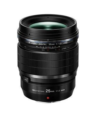 Om System M.Zuiko Digital Ed 25mm f/1.2 Pro Lens for Micro Four Thirds, Black