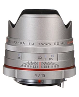 Pentax Smcp-da 15mm f/4 Ed Al Hd Lens for Dslr Cameras, Silver