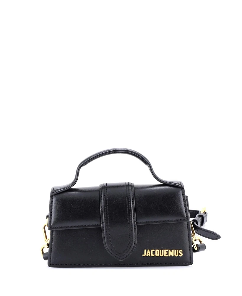 Pre-Owned Jacquemus Le Bambino Top Handle Flap Bag Leather