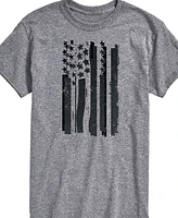 Airwaves Men's Glitch American Flag Short Sleeve T-Shirt