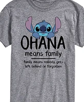 Airwaves Men's Lilo Stitch Ohana Means Family Short Sleeve T-Shirt