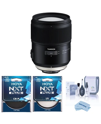 Tamron Sp 35mm f/1.4 Di Usd Lens for Canon Ef, Bundle with Hoya 77mm Uv and Cpl Filters