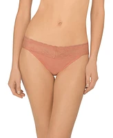 Natori Women's Bliss Perfection Lace Trim One Thong 2-Pack