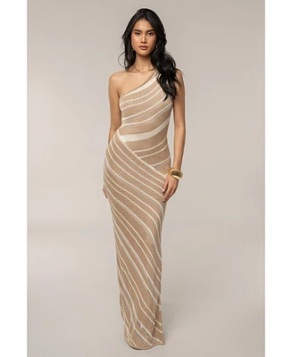 Jluxlabel Women's Sanibel Ruched Maxi Knit Dress