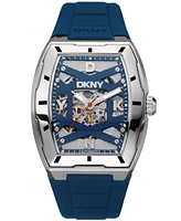 Dkny Men's Urban Automatic Dark Blue Silicone Strap Watch