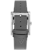 Dkny Women's Westside Maxi Gray Leather Strap Watch, 41mm