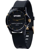 Spgbk Watches Unisex Cumberland Black Silicone Strap Watch 44mm