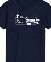 Airwaves Men's The Office Logo Short Sleeve T-Shirt
