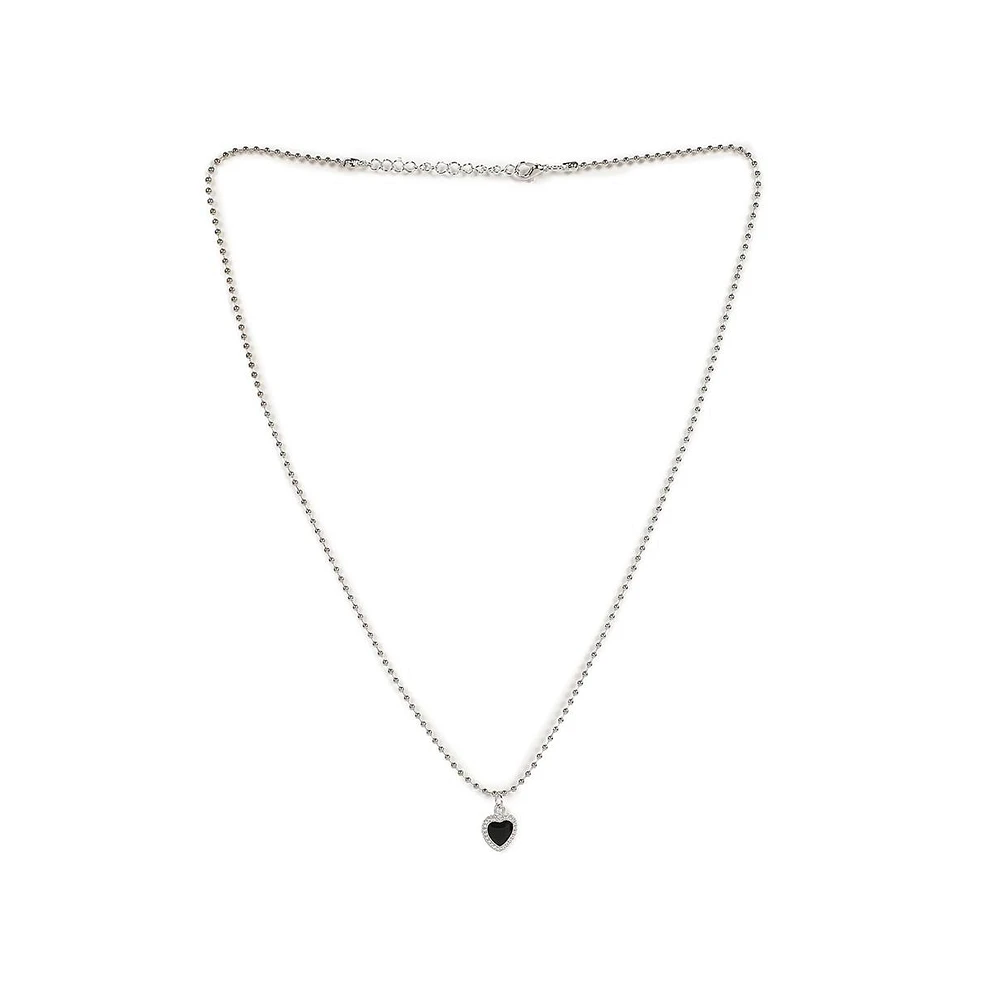 Sohi Women's Silver Plated Designer Necklace