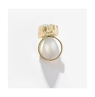 Sohi Women's Teardrop Stone Cocktail Ring