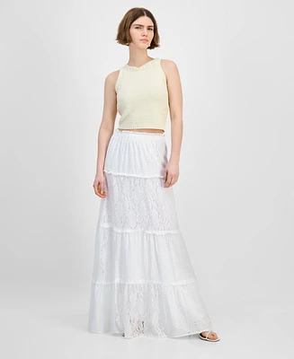And Now This Women's Lace Eyelet Maxi Skirt, Exclusively at Macy's