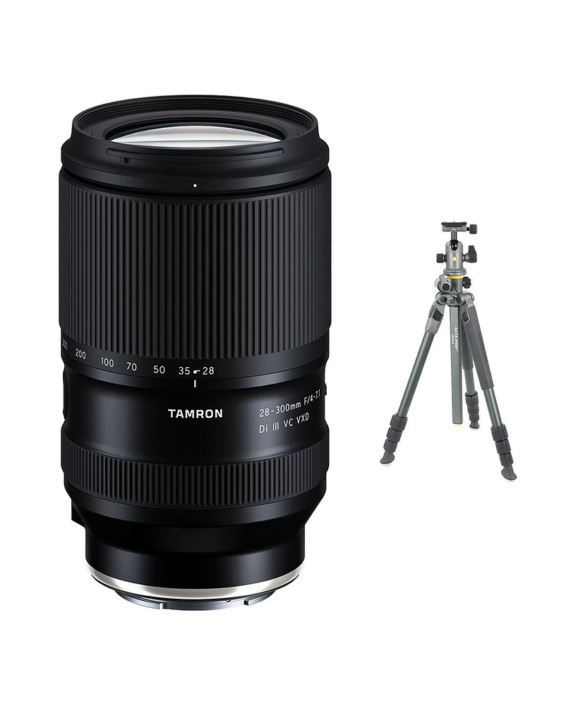 Tamron 28-300mm f/4-7.1 Di Iii Vc Vxd Lens with Alta Pro 2+ 264AB 4-Section Aluminum Tripod