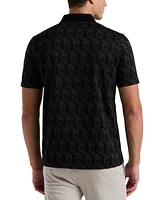 Perry Ellis Men's Legacy Geo-Pattern Jacquard Polo Shirt