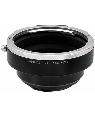 Fotodiox Pro Mount Adapter for Pentax 67 Lens to Canon Eos Ef-Mount Camera, No Dandelion Focus Confirmation Chip