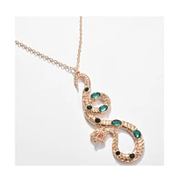 Sohi Women's Snakehead Pendant Necklace