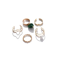 Sohi Women's Minimal Multi-Layer Ring