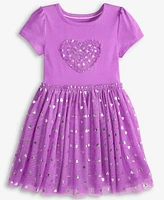 Toddler Girls Foil Heart Tutu Dress, Exclusively at Macy's