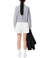 Lacoste Usa Women's Pull-On Logo Shorts