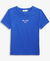 Epic Threads Little & Big Girls Nyc Embroidered Ribbed T-Shirt, Exclusively at Macy's