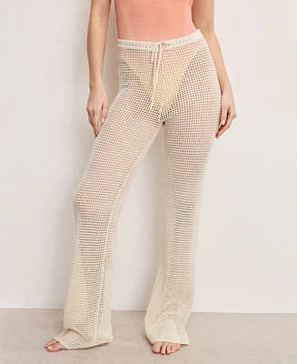 Good American Women's Crochet Pants Swim Cover-Up