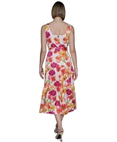 Karl Lagerfeld Paris Women's Floral-Print A-Line Dress