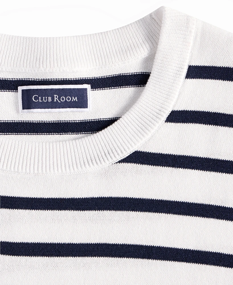 Club Room Men's Short-Sleeve Bengal Striped Cotton Sweater T-Shirt, Exclusively at Macy's