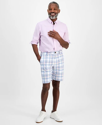 Club Room Men's Tonno Cotton Plaid Madras Shorts, Exclusively at Macy's