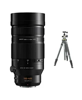 Panasonic Leica Dg Vario-Elmarit 100-400mm f/4.0-6.3 Ii Asph Lens with Alta Pro 2+ 264AB 4-Section Aluminum Tripod