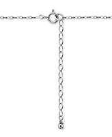 Giani Bernini Cubic Zirconia Cross Pendant Necklace, 16" + 2" extender, Exclusively at Macy's