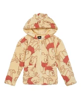 Winnie the Pooh Toddler Boys Cozy Sherpa Zip Up Cosplay Hoodie