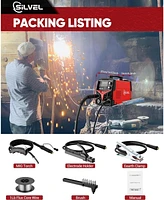 Silvel 140A Mig Welder, 3 1 Mig/Arc/Lift Tig Welding Machine, 110V Flux Core Welder with Igbt Inverter, Gasless Machine for Home