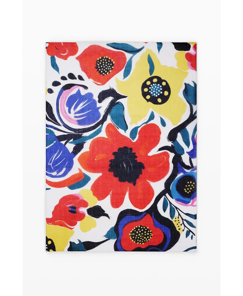 Desigual Women's Arty floral scarf