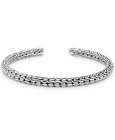 Devata Bali Dragon Bone Cuff Bracelet in Sterling Silver, Medium