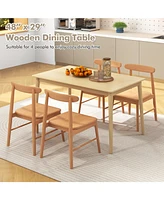Wooden Dining Table for 4 Perfect for Kitchen or Dining Room